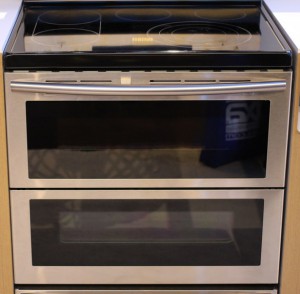An image of a clean silver oven